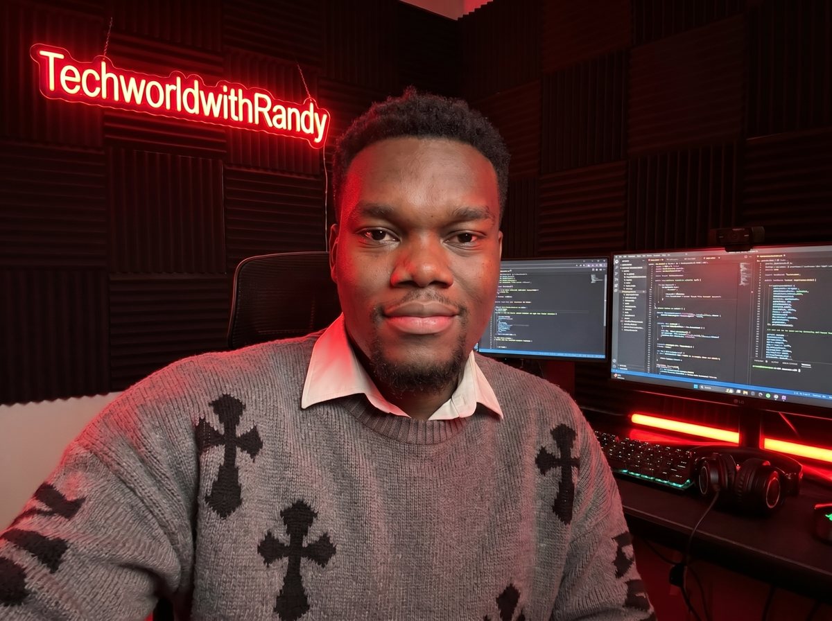 Randy in his studio